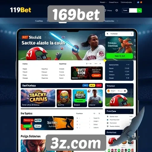 Navegação e usabilidade do site 169bet