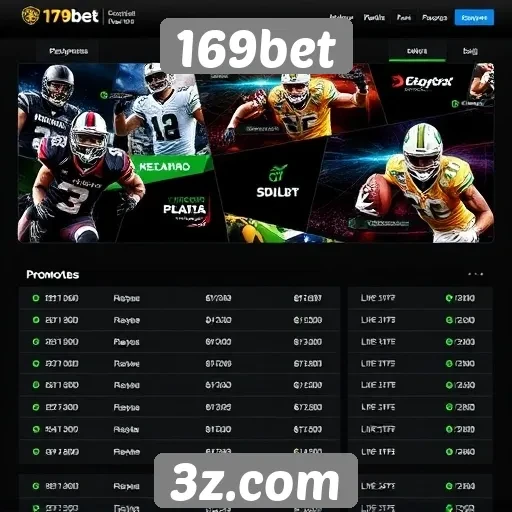 Apostas esportivas em alta no site 169bet